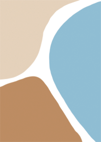 minimal brown cream blue cute