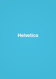 Helvetica / Light Blue