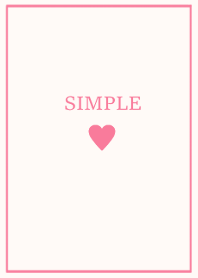 SIMPLE HEART=ivory rosepink=(JP)