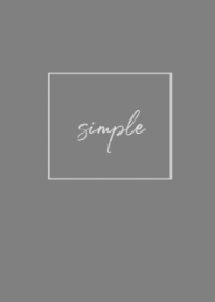 simple cursive /gray
