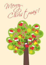 在北歐的森林裡的聖誕樹