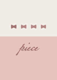 Pink beige <Ribbon>