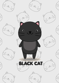 Simple cute black cat theme