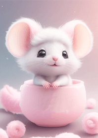 Rat and glass pink