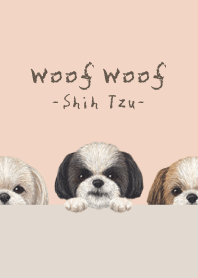 Woof Woof - Shih Tzu - SHELL PINK