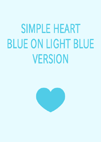 SIMPLE HEART BLUE ON LIGHT BLUE VERSION