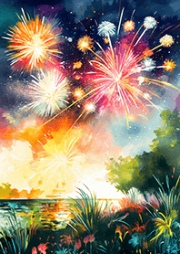 Beautiful Fireworks Theme#300
