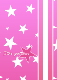 Star pattern -Pink gradation-