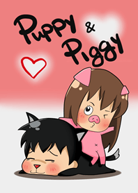 หมาตัวดำ กับ ยัยหมูอ้วน