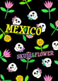 メキシコ スカル&フラワー