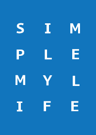SIMPLE MY LIFE_BLUE
