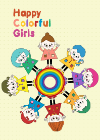 Happy Colorful Girls