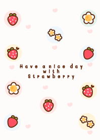 Mini Strawberry & Flowers