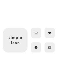 simple icon | gray black white