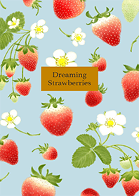 夢見草莓【淺藍色】
