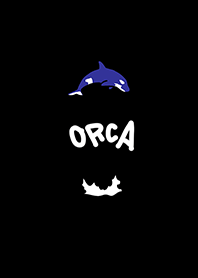 Killer Whales and Splashing black.