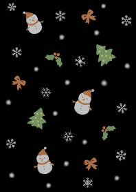 Happy Little Snowman_black1