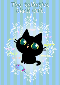 Talkative black cat,again,,