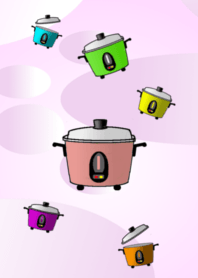 It is theme that a colorful electric pan