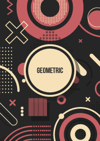 Geometric Modern Black (Wheat Brown)
