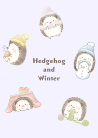 Hedgehog and Winter purple