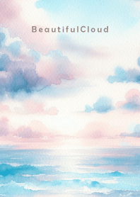 Beautiful Cloud-WATERCOLOR BLUE 5