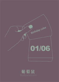 Birthday color January 6 simple: