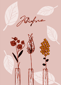 Adult pink nordic flowers.