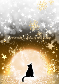 Lucky cat and beautiful moon.5.