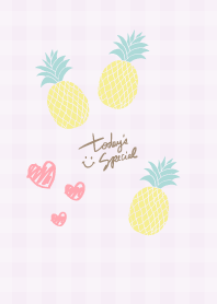 Pineapple heart check9 from Japan