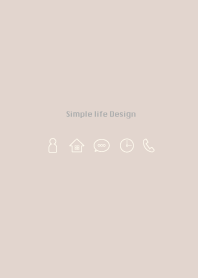 Simple life design -beige-
