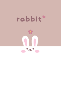 Rabbits. Flower - Dullness Pink