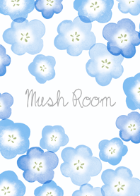 水彩ネモフィラ mush #fresh