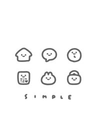 可愛的臉孔 /white