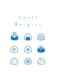 9 onigiri (line)/blue white