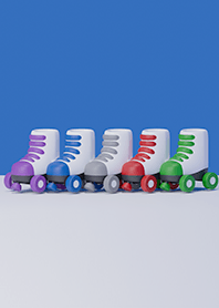 Colorful roller skates 5 colors 3