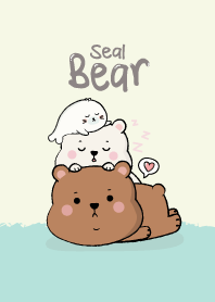 หมีกับแมวน้ำน้อย น่ารัก