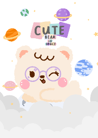 Cute bear in space 2