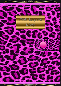 Pink leopard pattern diary