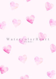 Watercolor Heart -PINK- 29
