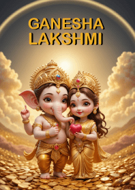 พระพิฆเนศ&พระแม่ลักษมี:สำเร็จ,รวย,รวย