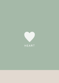 Beige&Brown Sage Green / Simple Heart
