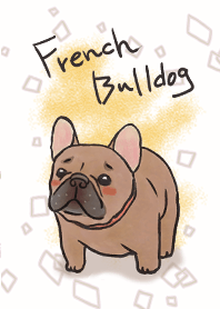 O telefone Bulldog Francês é fofo.