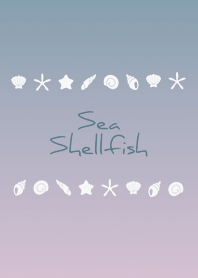 Beige Blue : Sea Shellfish