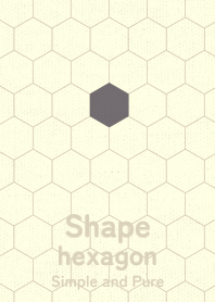 Shape hexagon Steel gray