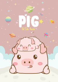 Pig Lover Galaxy Love Pink