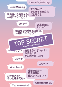 TOP SECRET -Simple Style Pink&Purple-