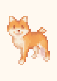 Dog Pixel Art Theme  Brown 04