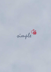 Apple watercolor'Dullness Blue'