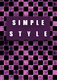 Dirty pink check simple style